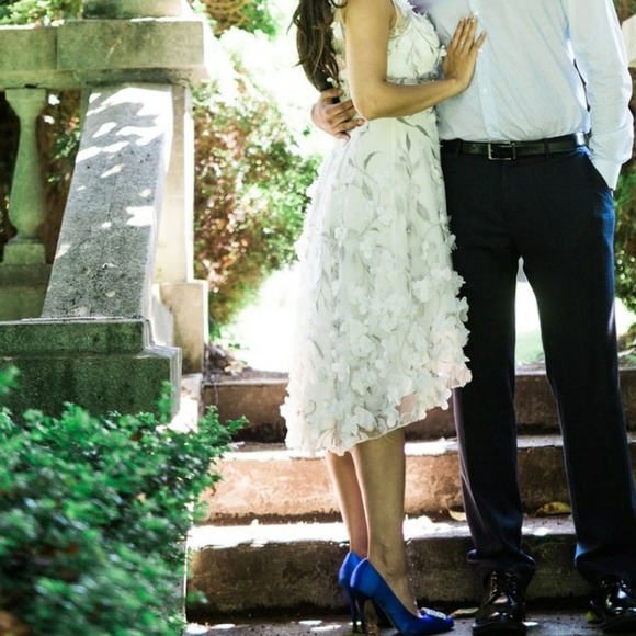 Marchesa notte 3d floral cocktail dress - Picture 2 of 5